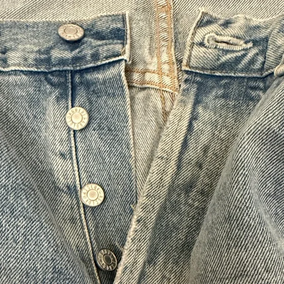 Agolde Distressed Denim Jeans - Picture 5 of 8